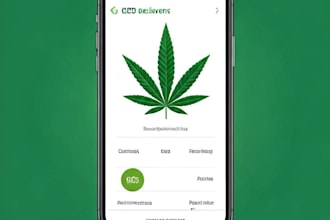 develop hashish, weed plant, medical or cannabis app, cbd website