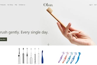 design toothbrush shopify dental accessories store toothpaste oral care website