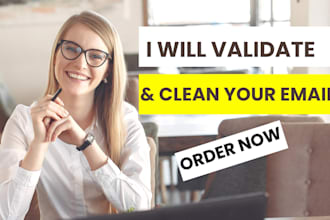 do extensive email validation, verification and list cleaning in 12 hours