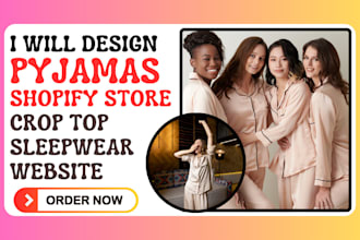 design pyjamas shopify store crop top sweat shirt sleepwear shopify website