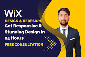 design and redesign wix website and wix studio website