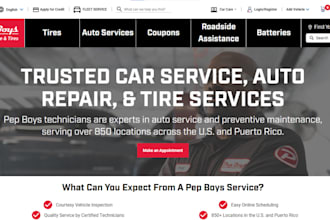 build auto refurbishing, car repair website car parts car detailing website