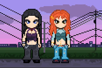 create pixel art characters for your rpg or indie game
