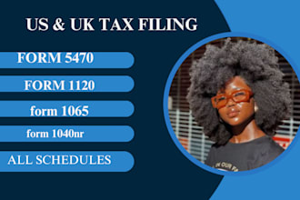 prepare US tax return and fax form 5472, 1120, 1040nr, 1065 foreign owned llc