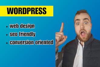 a fast and conversion oriented wordpress website