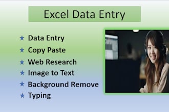 do data entry, copy paste, convert PDF, typing