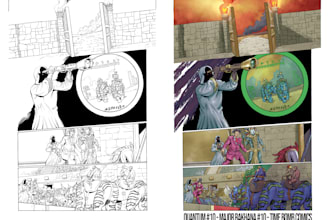 color your comic page or illustration
