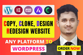 build copy clone wordpress website design on elementor pro crocoblock ecommerce