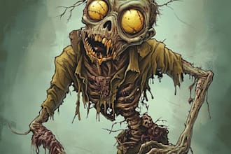make horror fantasy style for you