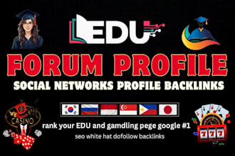 do 7000 social networks and forum profile SEO backlinks link building
