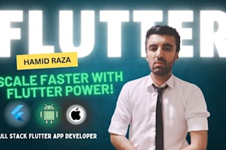 build full stack flutter apps for ios android web firebase plus API integration