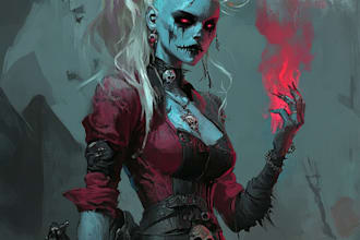 design fantasy horror fun cartoon character
