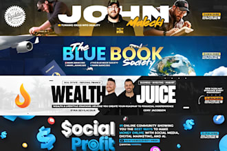 design professional youtube banner, shopify banner and website banner