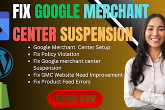 fix google merchant center suspension and misrepresentation