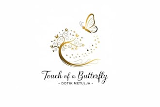 create awesome butterfly logo design for you