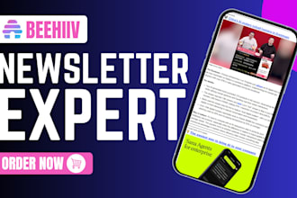 set up your beehiiv account, ai newsletter template, beehive landing page design