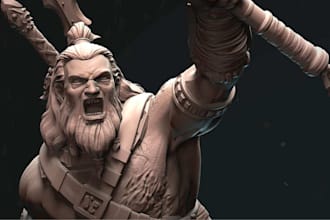 do custom 3d character models, animation 3d game character models