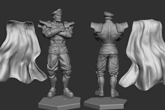 build 3d hero figures,articulated statue,games and toys 3d print, character stl