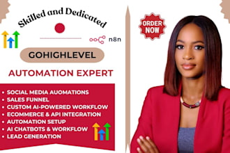 setup gohighlevel n8n automation go high level n8n expert n8n