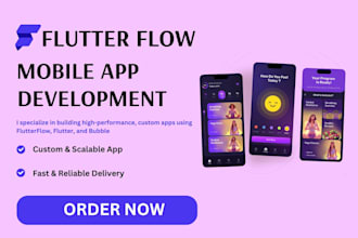 build flutterflow app flutter app flutter flow bubble app mobile app developer
