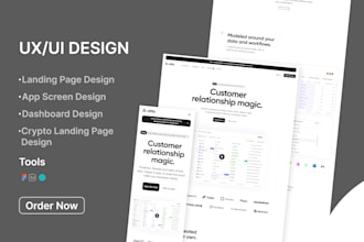 do website design, pitch deck design, CRM, saas web app