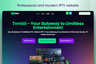 create a wordpress professional iptv website or reseller store