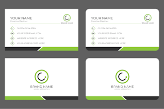 do professional unique and modern business card designs