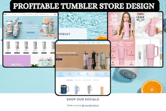 design tumbler shopify store water bottle store mugs store flask tumbler website