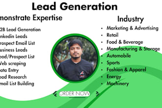 provide b2b lead generation and verified email list