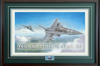 create detailed custom aircraft illustration
