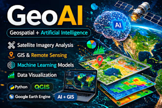 analyze remote sensing , gis, geoai and environmental maps professionally