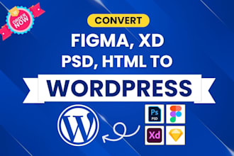 convert figma to wordpress website, figma to elementor, build figma website