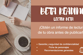 beta read your story and give you my perspective as a writer