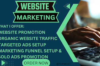 do website marketing business, brand, blog, product or any link promotion