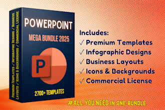 provide a powerpoint mega bundle with premium templates and icons