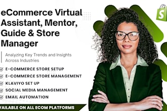 ecommerce dropshipping and retail store virtual assistant, mentor and manager