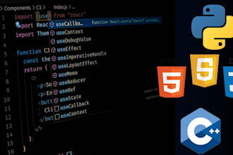 write  code and assignments in c plus plus and in python