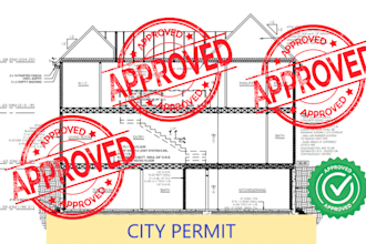 do california stamp licensed architect for city permit floor plans mep pe stamp