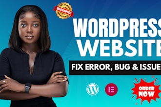 fix wordpress and elementor issues errors and bugs