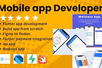 build mobile app, app development convert figma to flutter fix flutter firebase