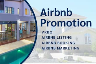 do airbnb promotion airbnb marketing and airbnb listing to increase bookings