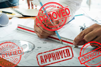 review, stamp and seal full architectural drawings in USA and be your draftsman
