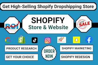 build automated shopify dropshipping, pet shopify store, shopify store design