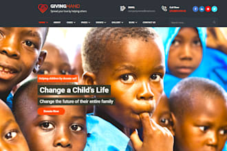 nonprofit website, charity website, donation website, ngo website, 501c3 website