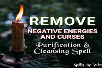 remove curses, negative energy, and black magic spells, hex karma and protection