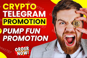 100x solana memecoin, crypto pump token telegram promotion, pump fun promotion