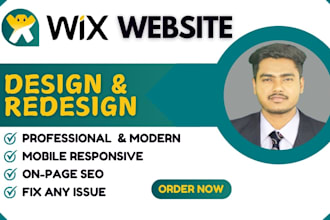 design or redesign wix websites, also business and ecommerce