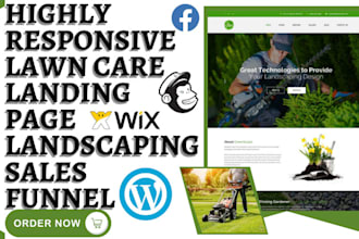 design lawn care leads tree removal landscaping website lawn care sales funnel