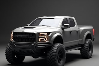 do 3d car model 3d truck design 3d vehicle model exterior design for 3d printing
