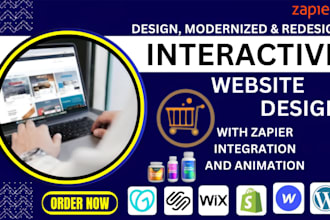 integrate zapier to squarespace, webflow, wix, shopify, fix godaddy wesbite edit